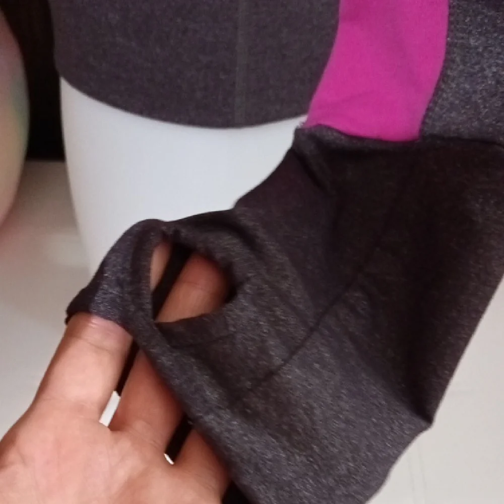 Size 8 Purple and Gray Sweater with Stand-Up Collar - Picture 7 of 15